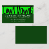 芝刈りファンキー文字名刺 名刺 (正面/裏面)