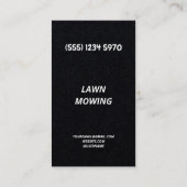 芝刈りプレミアム 名刺 (裏面)