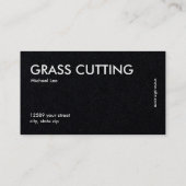 芝刈りプレミアム 名刺 (裏面)