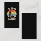 芝刈りユーモア地上紙のおもしろい清掃員 名刺 (正面/裏面)