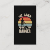 芝刈りユーモア地上紙のおもしろい清掃員 名刺 (正面)