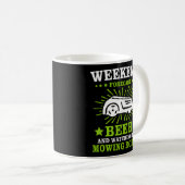 芝刈りロボット芝刈り芝刈り機 コーヒーマグカップ (正面右)