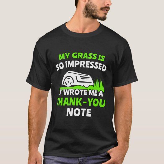芝刈りロボット草刈機 Tシャツ (正面)