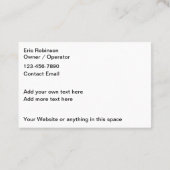 芝刈り住宅サービスシンプル 名刺 (裏面)