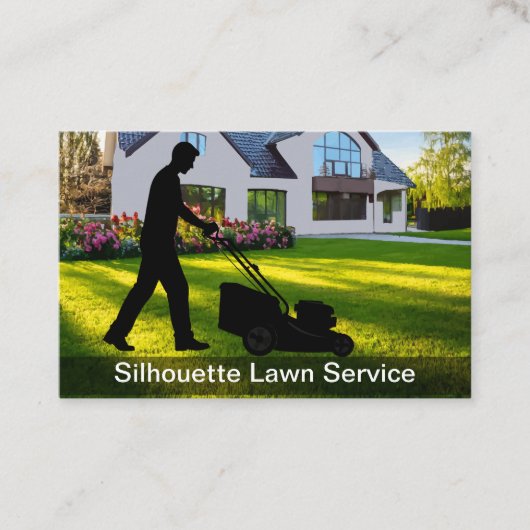 芝刈り住宅サービスシンプル 名刺 (正面)