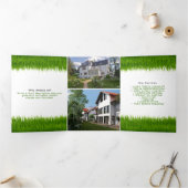 芝刈り切断サービス、芝刈りパフ気にラフト 三つ折りカード (内部)