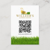 芝刈り切断サービス、金ゴールド芝生のロ気にゴ。 名刺 (裏面)