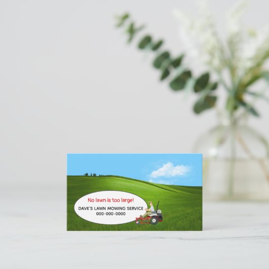 芝刈り名刺 名刺 (スタンド正面)