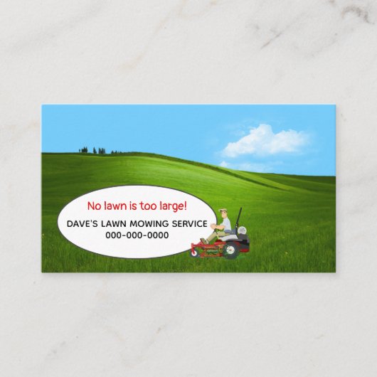 芝刈り名刺 名刺 (正面)