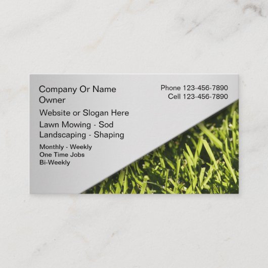 芝刈り名刺 名刺 (正面)