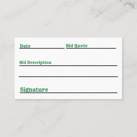 芝刈り名刺 名刺 (裏面)