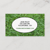 芝刈り景観サービス 名刺 (裏面)