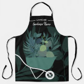 芝刈り景観庭師の草花 エプロン (正面)