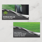 芝刈り業用カード 名刺 (正面/裏面)