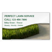 芝刈り業用磁石 マグネット名刺 (正面)