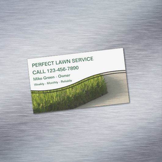 芝刈り業用磁石 マグネット名刺 (インサイチュ)