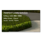 芝刈り業用磁石 マグネット名刺 (正面)