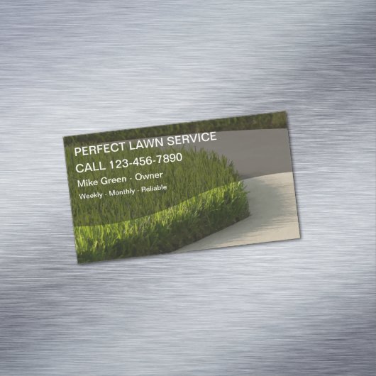 芝刈り業用磁石 マグネット名刺 (インサイチュ)