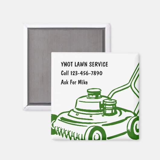 芝刈り業用磁石 マグネット (正面/裏面)