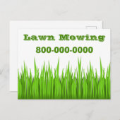 芝刈り業 ポストカード (正面/裏面)