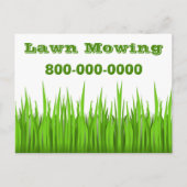 芝刈り業 ポストカード (正面)