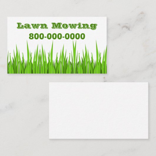 芝刈り業 名刺 (正面/裏面)