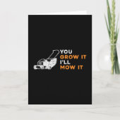 芝刈り機お前が育てろ俺が芝刈りをする カード (正面)