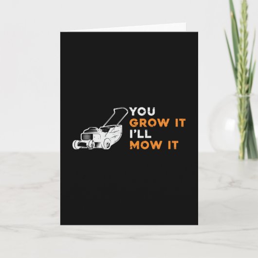芝刈り機お前が育てろ俺が芝刈りをする カード (正面)