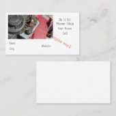 芝刈り機の修理工場 名刺 (正面/裏面)