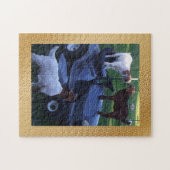 芝刈り機の子供 ジグソーパズル (横)