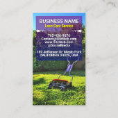（芝刈り機の整備）芝生気にと造園 名刺 (正面)