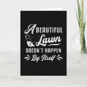 芝刈り機の美しい芝刈り芝生の草刈り カード (正面)