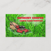 芝刈り機の芝刈り 名刺 (正面)