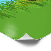 芝刈り機の誕生日パーティーに草刈り ポスター (コーナー)