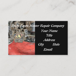 芝刈り機はクリーンアップと修復を調整する 名刺