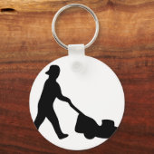 芝刈り機アイコン キーホルダー (正面)