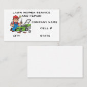 芝刈り機サービス及び補修 名刺 (正面/裏面)