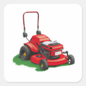 芝刈り機セット。シール スクエアシール (正面)