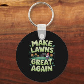 芝刈り機ノベルティ男性へ女性キッズランドスキャパーL キーホルダー (正面)