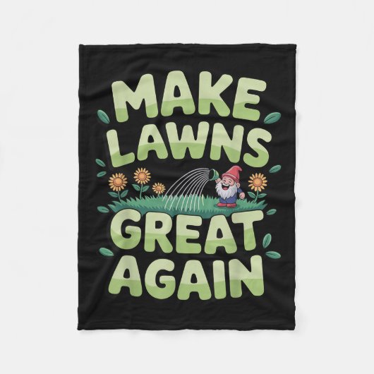 芝刈り機ノベルティ男性へ女性キッズランドスキャパーL フリースブランケット (正面)