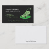 芝刈り機ロゴ、プロフェッショナル芝刈り 名刺 (正面/裏面)