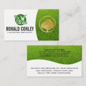 芝刈り機ロゴ | 造園 | 庭師 名刺 (正面/裏面)