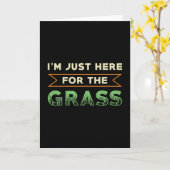 芝刈り機今、芝刈りのために来たばかりだ カード (黄色い花)