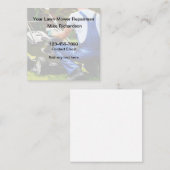 芝刈り機修理サービス名刺 スクエア名刺 (正面/裏面)