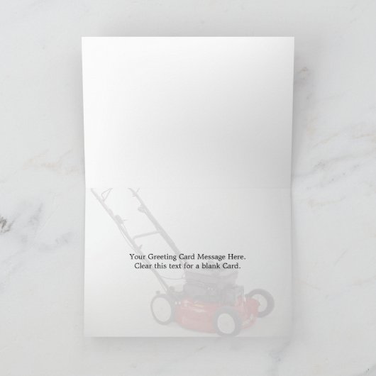 芝刈り機写真 カード (内部)