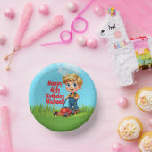 芝刈り機誕生日紙プレートボウル ペーパーボウル (パーティー)