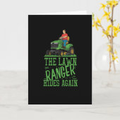 芝刈り機 カード (黄色い花)