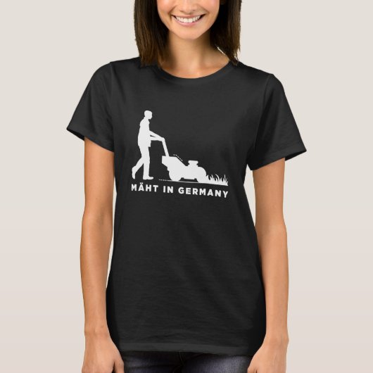 芝刈り機 ガーデニング 庭師 趣味の園芸家 Tシャツ (正面)
