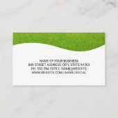 芝刈り機 |ガーデニング |草 |木材 名刺 (裏面)