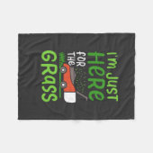 芝刈り機 フリースブランケット (正面(横))